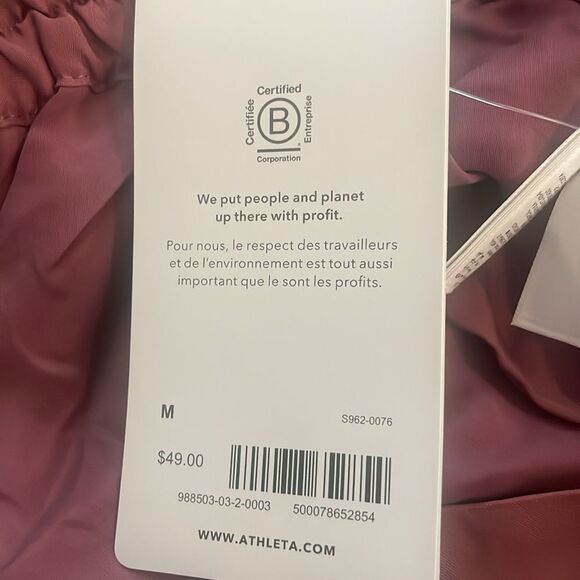 NWT Athleta Calm Cool Short Tawny Rose Medium - Picture 6 of 8